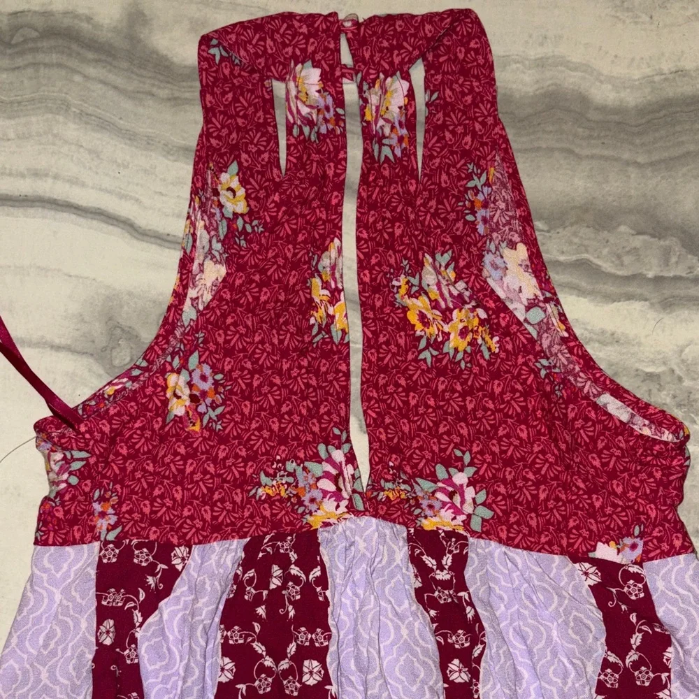 Free People Raspberry Dream Darlin Top - Picture 6 of 6